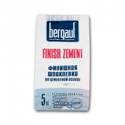 Шпатлевка цементная финишная Finish Zement 5кг Bergauf