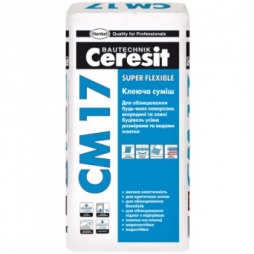 КЛЕЙ ЦЕРЕЗИТ CERESIT СМ17 ДЛЯ ПЛИТКИ ЭЛАСТИЧНЫЙ, 25 КГ