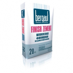 Шпатлевка цементная финишная Finish Zement 20кг Bergauf